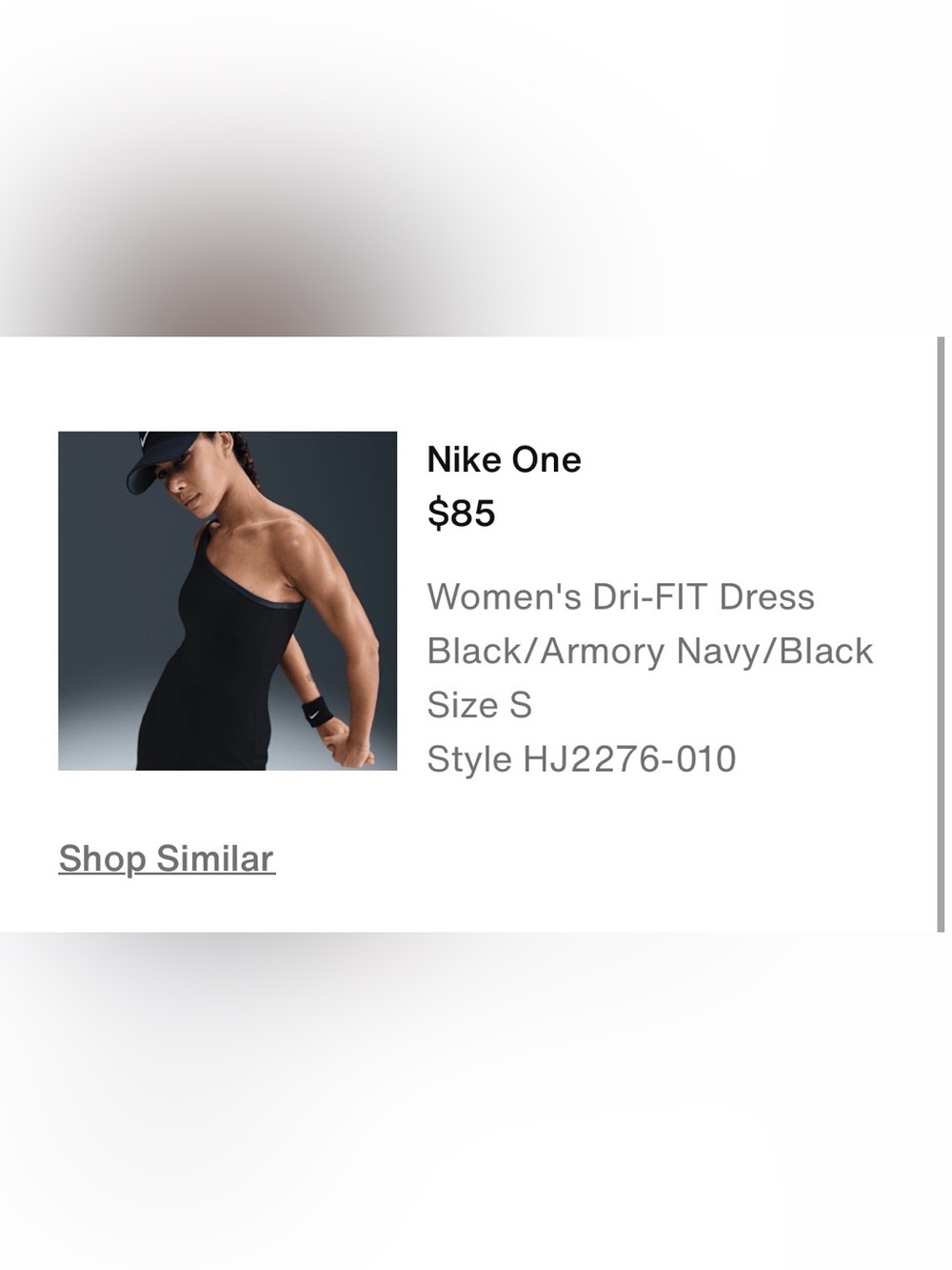 Nike Black Asymmetric Athletic Dress - Picture 4 of 8